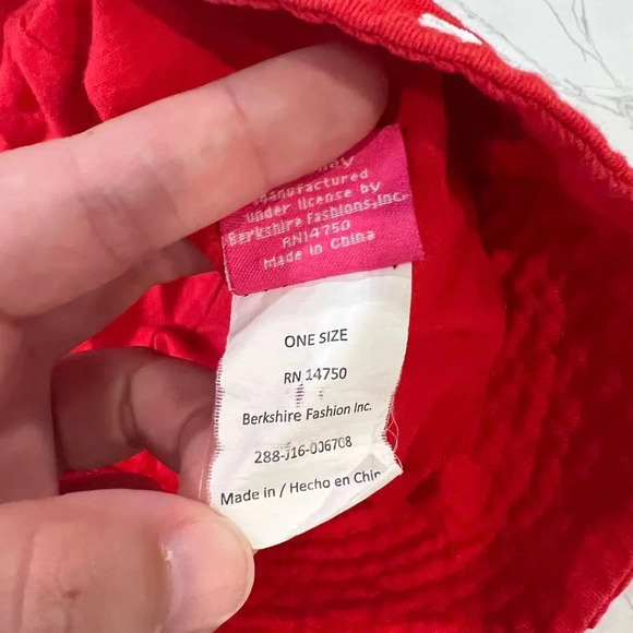 Disney Minnie Mouse Bucket Hat Sun Hat Red Polka Dots Baby O/S Girl - Picture 5 of 5